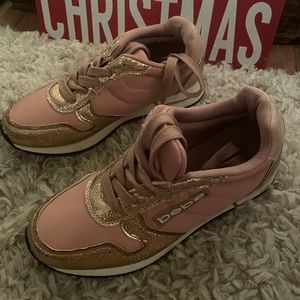 Rose gold BEBE sneakers